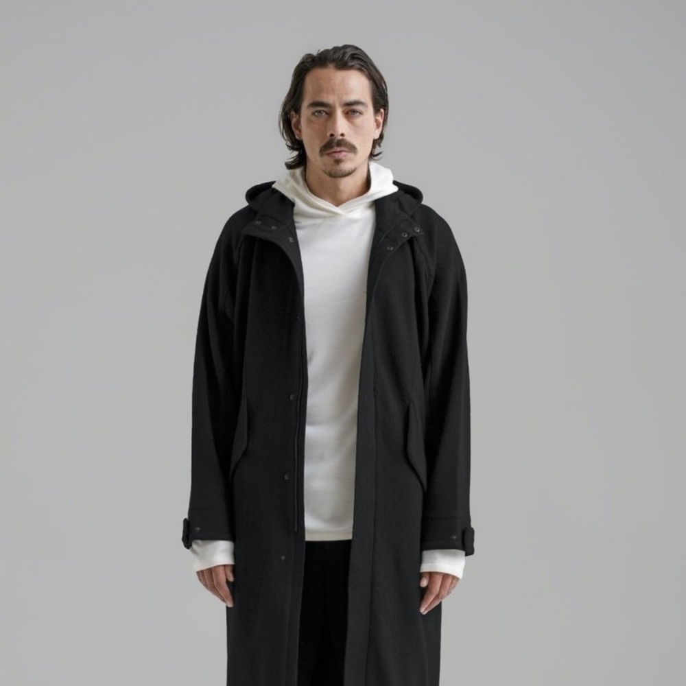 ICEBREAKER X GOLDWIN Black Pullover Hoodie L